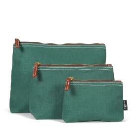Travel Pouch - Waxed Hunter Green